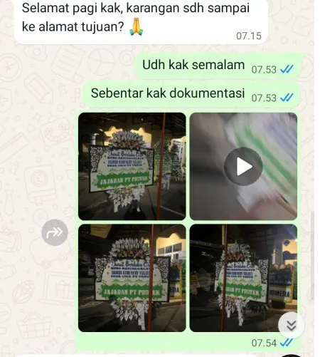 Pengiriman Papan Bunga Selamat Lingga