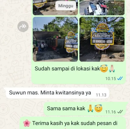 Pengiriman Papan Bunga Duka Lingga